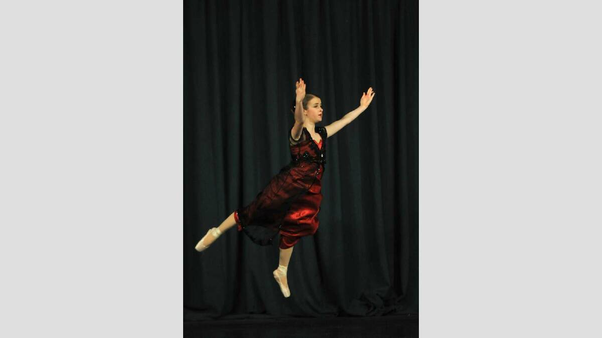 Classical ballet championship 13 and 14 years... Juliet Whyte of Albury. Picture: Les Smith