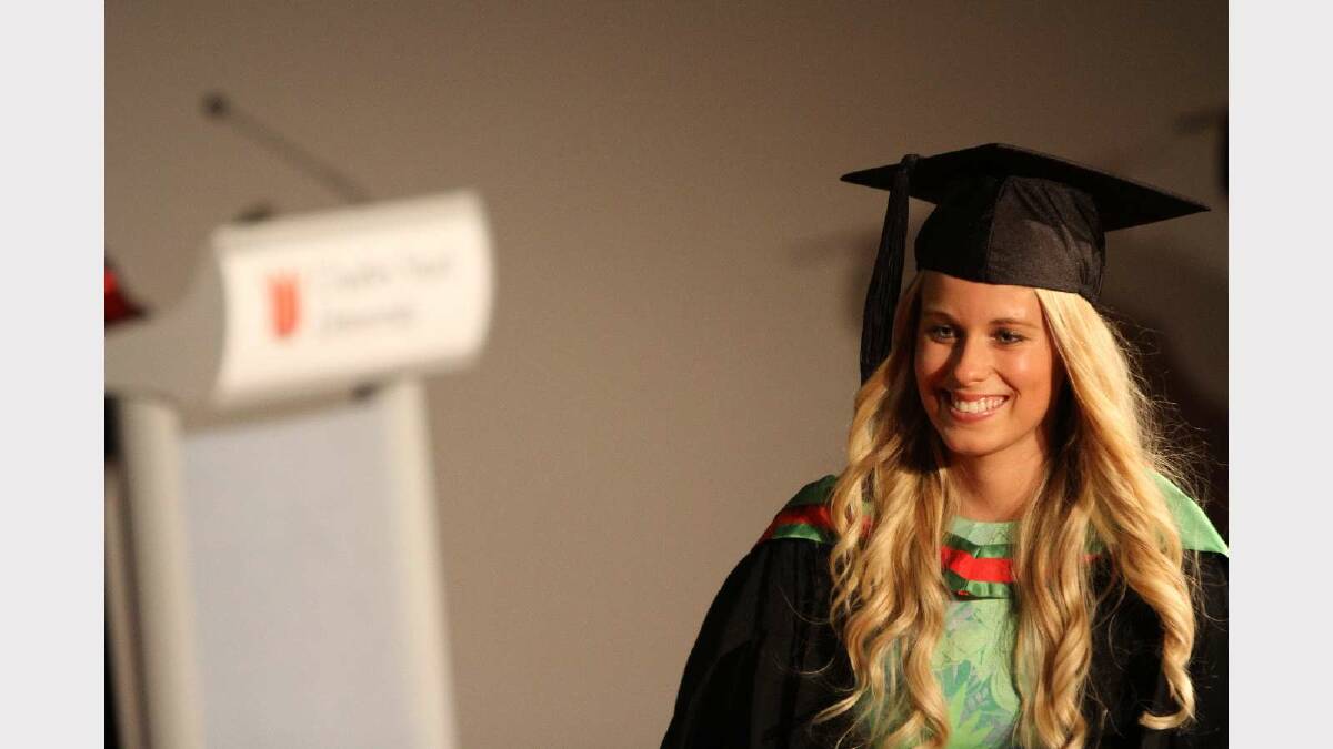 Graduating from Charles Sturt University with a Bachelor of Education (Primary) is Rebecca Hyams. Picture: Daisy Huntly