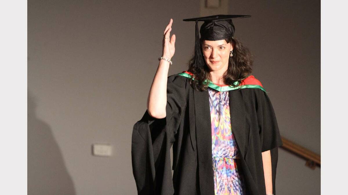 Graduating from Charles Sturt University with a Master of Information Studies is Bianca Beck. Picture: Daisy Huntly