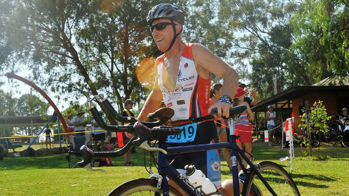 Wagga Triathlon Club's come-and-try duathlon: Geoff Breese. Picture: Alastair Brook
