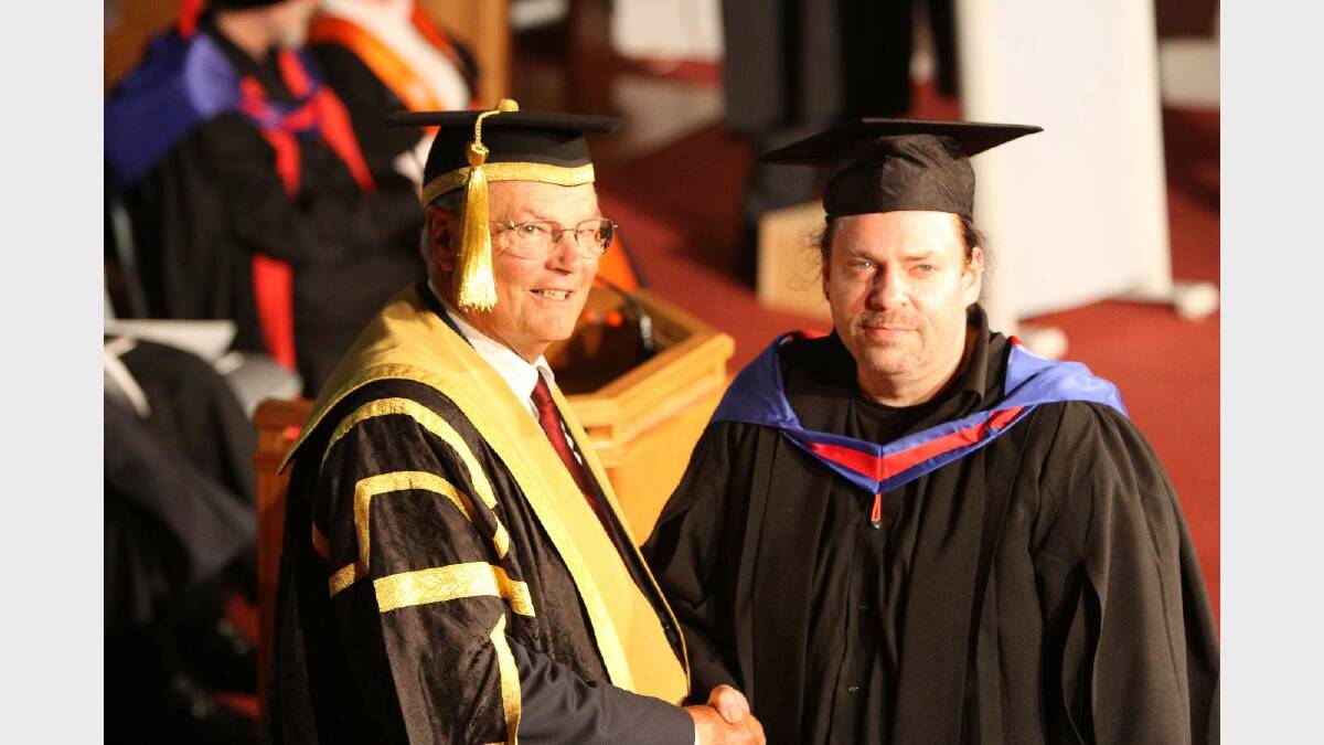 Graduating from Charles Sturt University with a Graduate Certificate in Networking and Systems Administration is Tancred Fergus. Picture: Daisy Huntly
