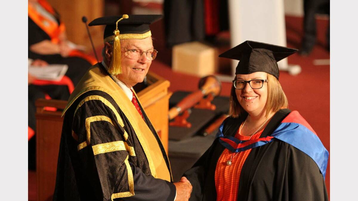 Graduating from Charles Sturt University with a Bachelor of Business (Accounting) is Fiona Charles. Picture: Daisy Huntly