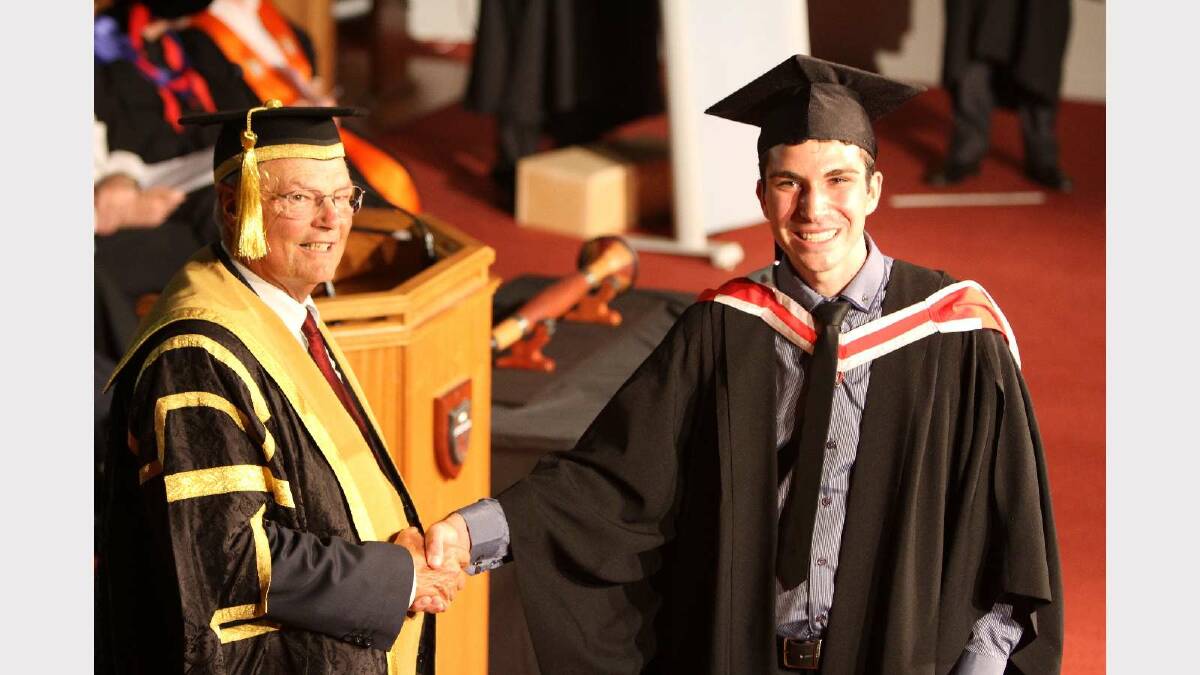 Graduating from Charles Sturt University with a Bachelor of Arts (Television Production) is Nicolas Mason. Picture: Daisy Huntly