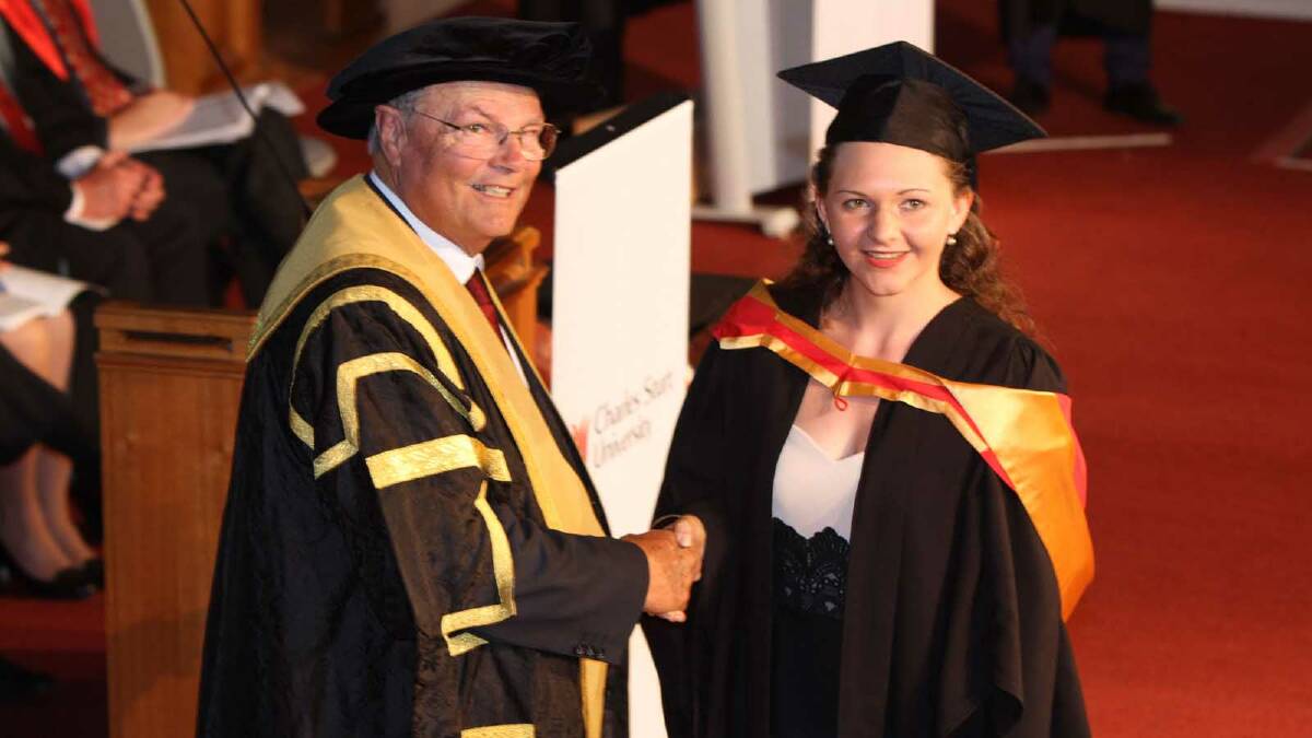 Graduating from Charles Sturt University with a Bachelor of Pharmacy is Natasha Schulz. Picture: Daisy Huntly