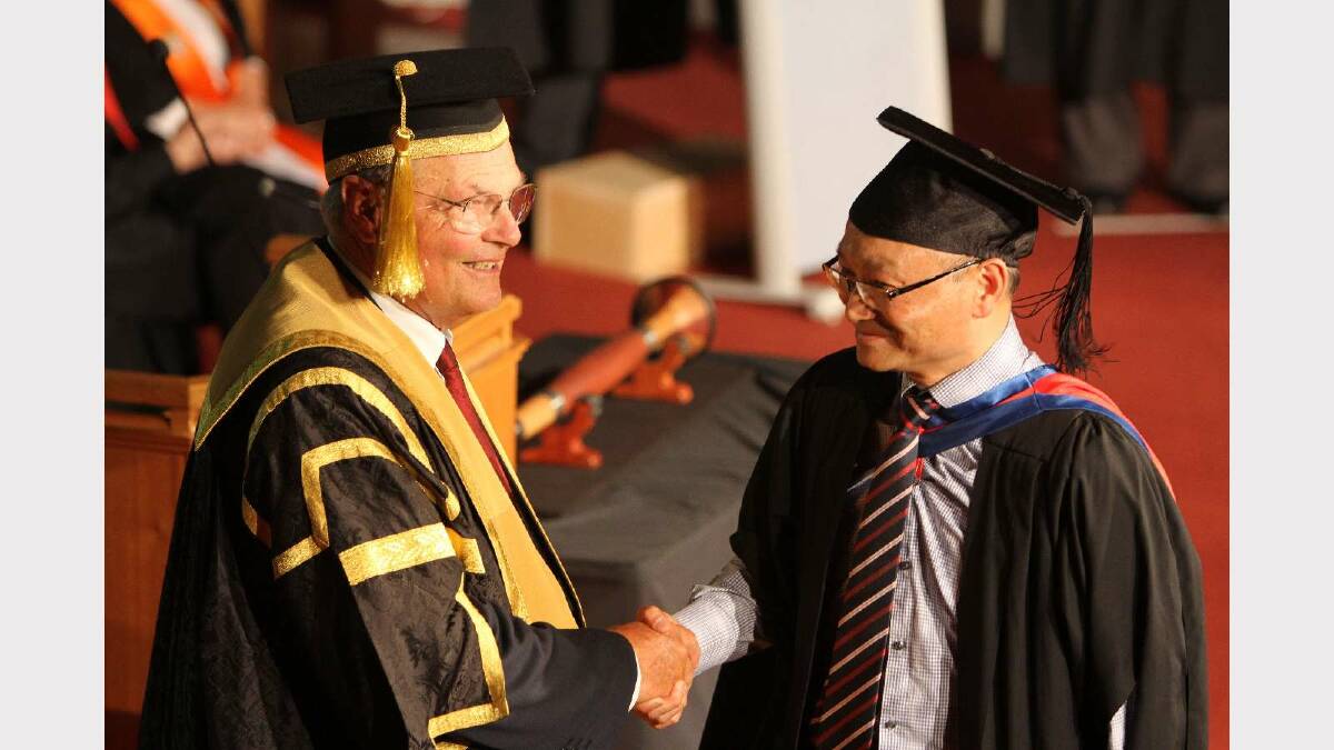 Graduating from Charles Sturt University with a Master of Networking and System Administration is Chi Li. Picture: Daisy Huntly