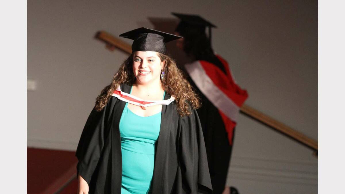 Graduating from Charles Sturt University with a Bachelor of Arts (Acting for Screen and Stage) is Sarah Mozes. Picture: Daisy Huntly