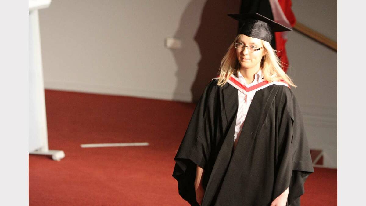 Graduating from Charles Sturt University with a Bachelor of Social Work is Kelly Andriske. Picture: Daisy Huntly