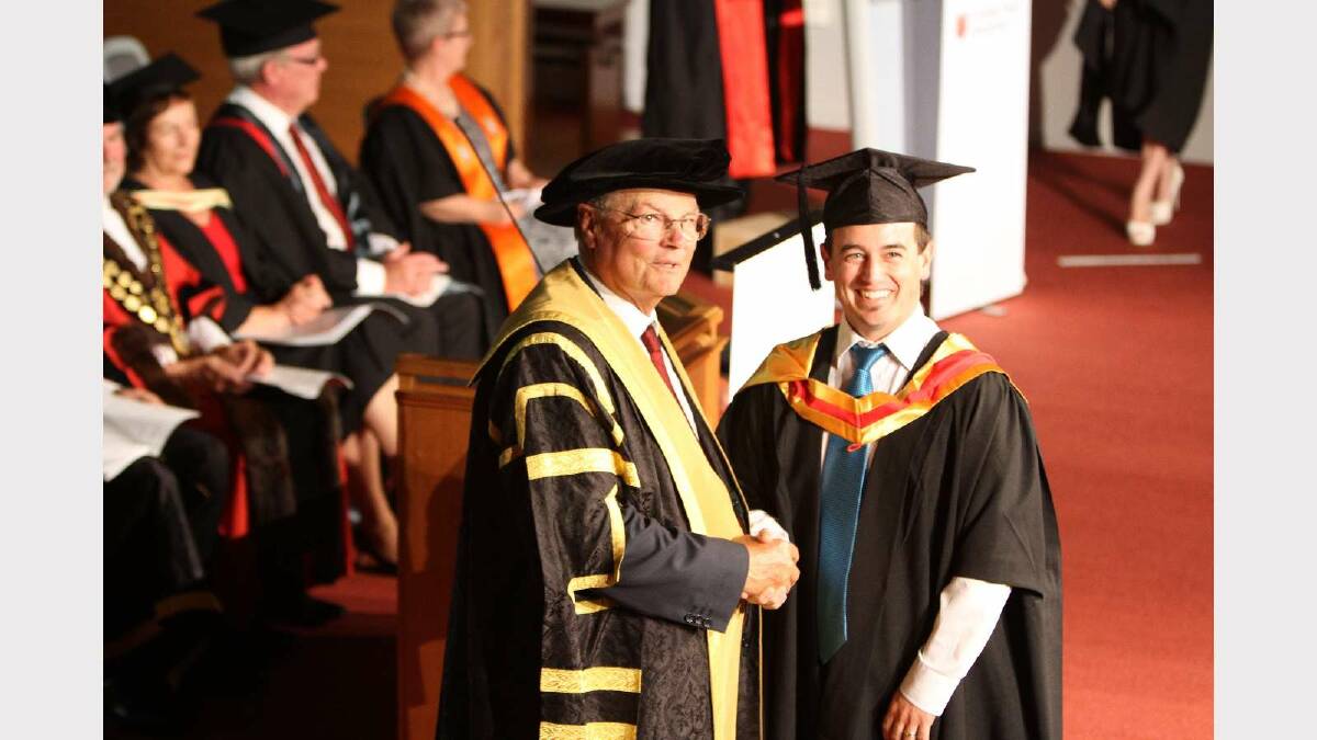 Graduating from Charles Sturt University with a Master of GIS and Remote Sensing with distinction is Matthew Sund. Picture: Daisy Huntly