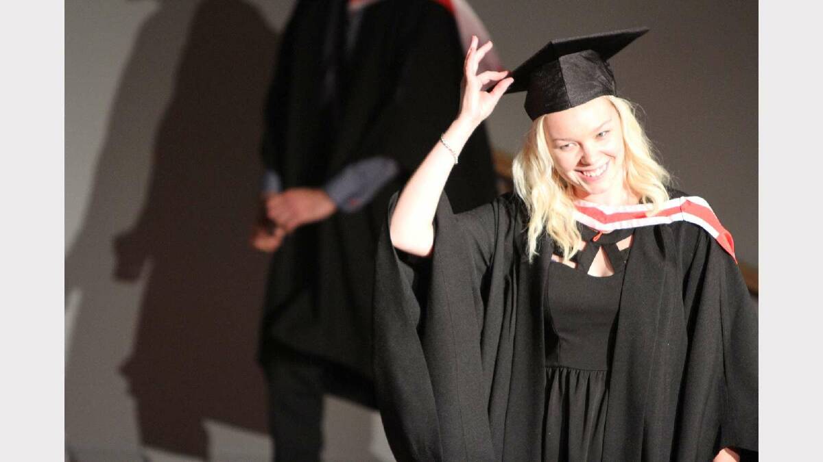 Graduating from Charles Sturt University with a Bachelor of Arts (Television Production) is Rachel Knight. Picture: Daisy Huntly