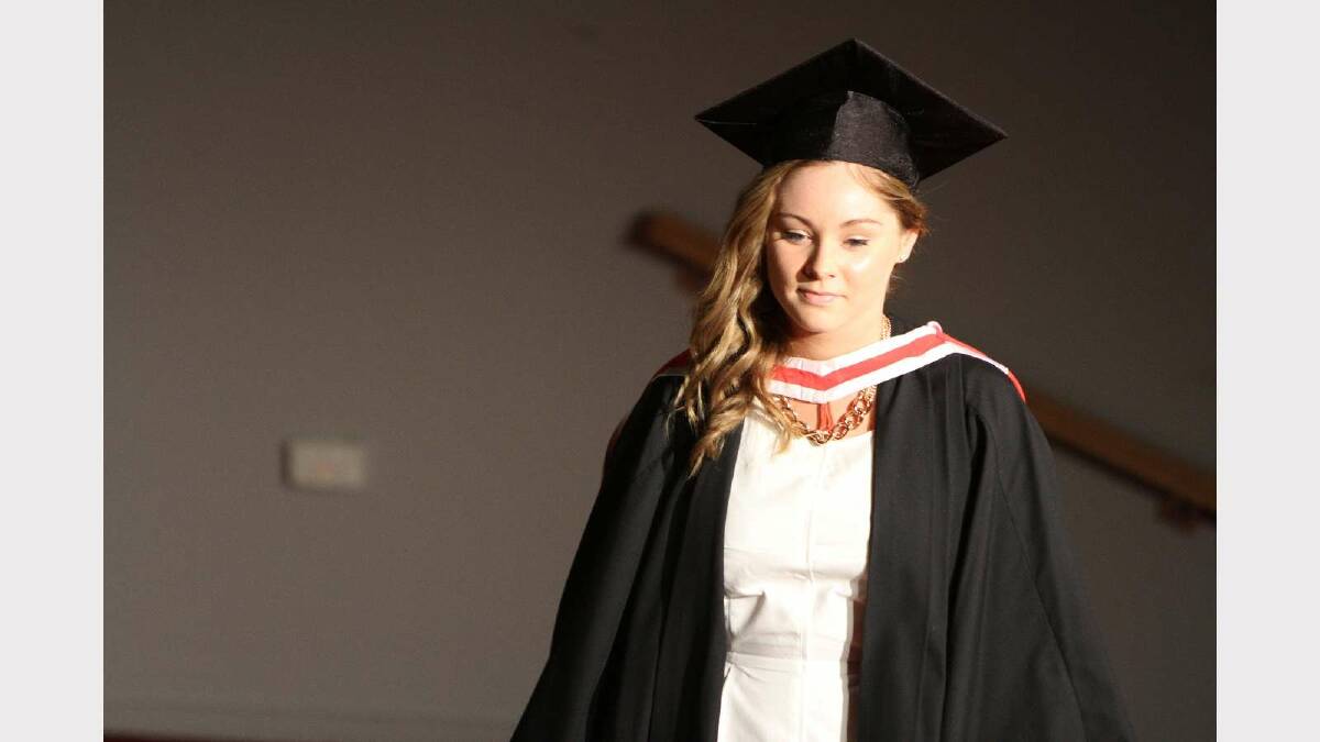 Graduating from Charles Sturt University with a Bachelor of Arts (Design for Theatre and Television) is Lauren Johnson. Picture: Daisy Huntly