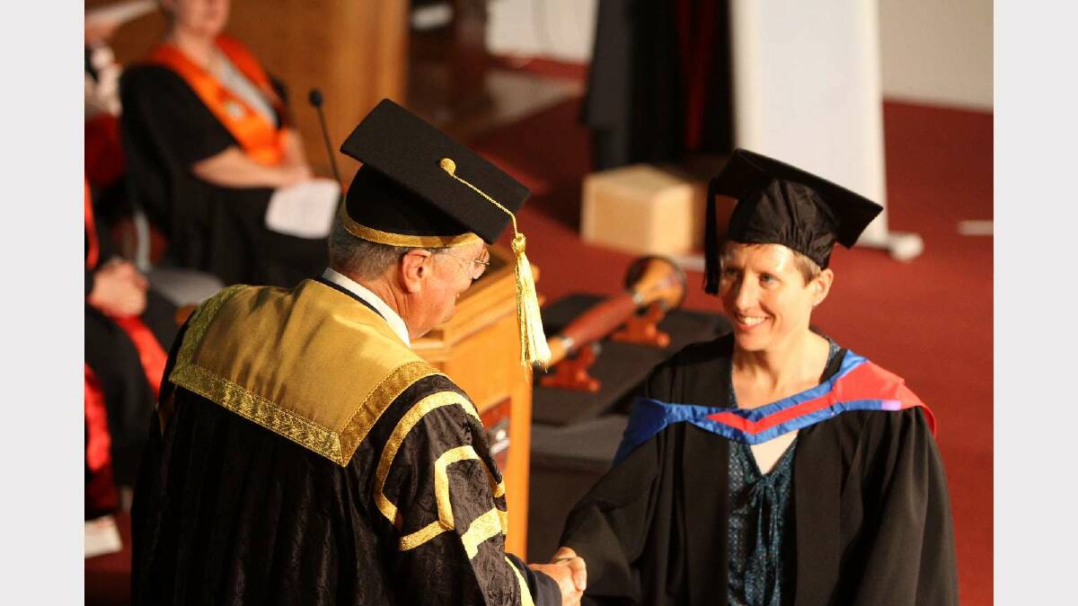 Graduating from Charles Sturt University with a Graduate Certificate in Business is Sandra Oliver. Picture: Daisy Huntly