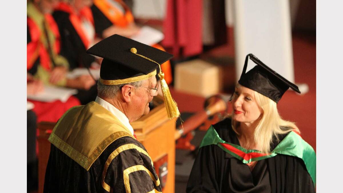 Graduating from Charles Sturt University with a Bachelor of Teaching (Secondary) is Lisa Adams. Picture: Daisy Huntly
