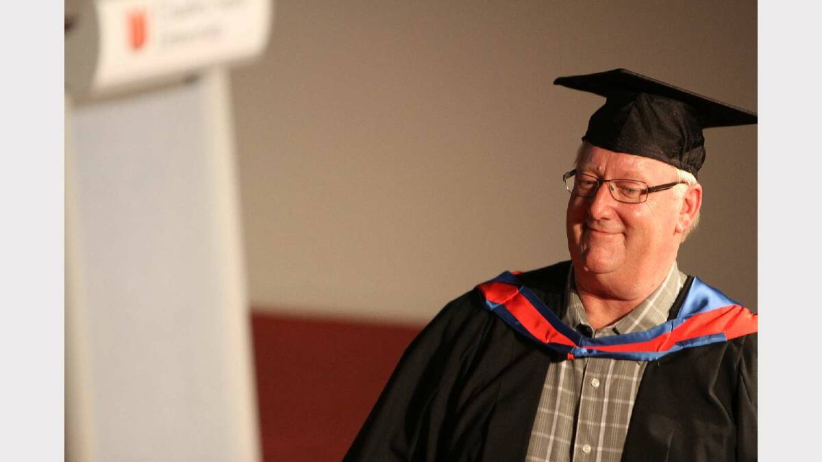 Graduating from Charles Sturt University with a Bachelor of Business (Business Management) is Kenneth Phillips. Picture: Daisy Huntly