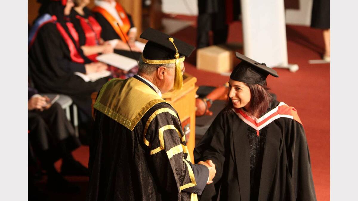 Graduating from Charles Sturt University with a Bachelor of Social Work is Lara Mina. Picture: Daisy Huntly