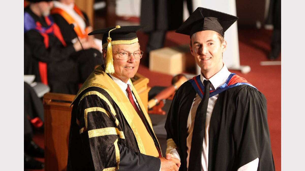 Graduating from Charles Sturt University with a Master of Networking and System Administration is Darren Cox. Picture: Daisy Huntly