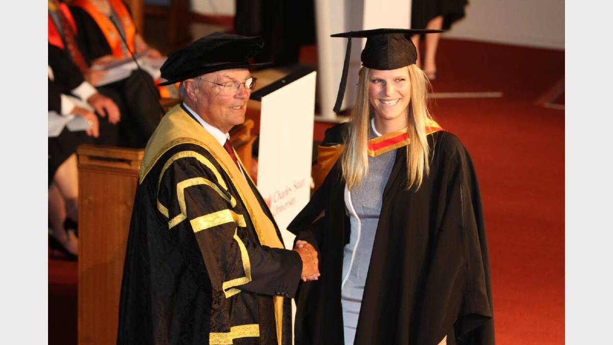 Graduating from Charles Sturt University with a Bachelor of Medical Radiation Science (Medical Imaging) with distinction is Sacha Tossell. Picture: Daisy Huntly