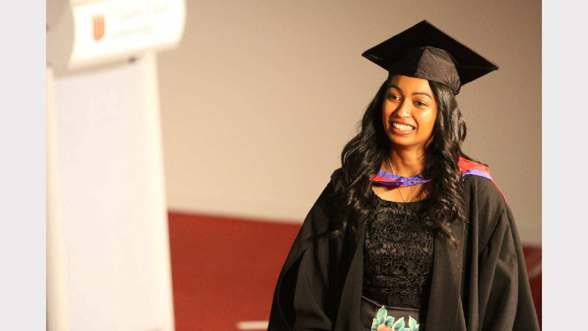 Graduating from Charles Sturt University with a Bachelor of Business (Accounting) is Divya Kumar. Picture: Daisy Huntly