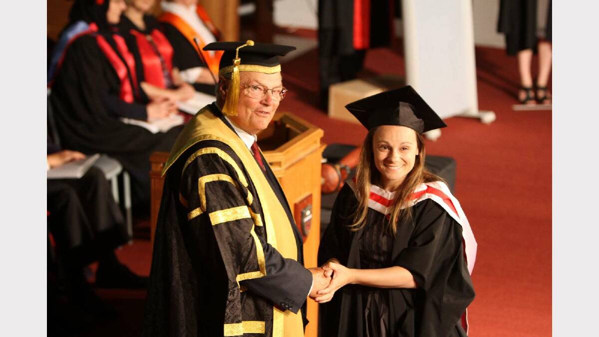 Graduating from Charles Sturt University with a Master of Child and Adolescent Welfare is Natalie Jensen. Picture: Daisy Huntly