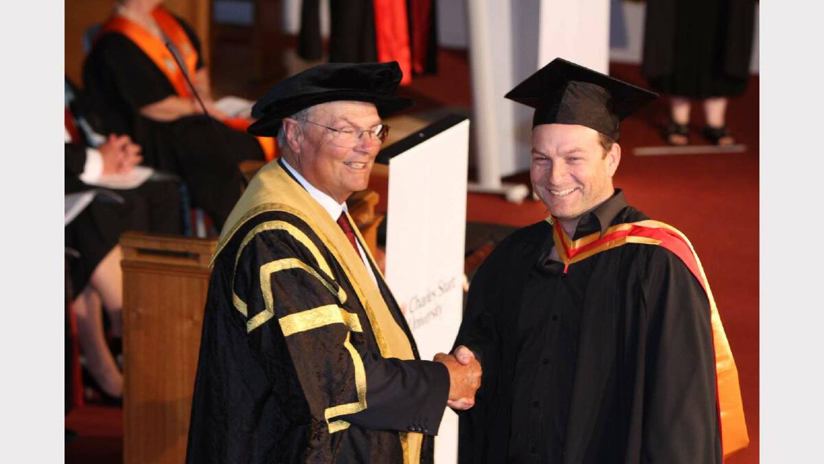 Graduating from Charles Sturt University with a Bachelor of Environmental Science is Nigel Hunter. Picture: Daisy Huntly