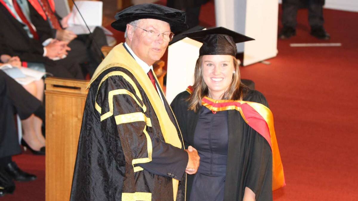 Graduating from Charles Sturt University with a Bachelor of Pharmacy is Millicent Denning. Picture: Daisy Huntly