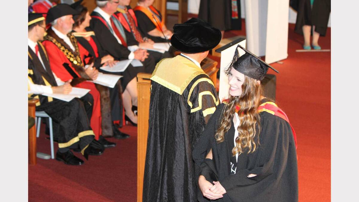Graduating from Charles Sturt University with a Bachelor of Oral Health (Therapy/Hygiene) is Alexandra Robertson. Picture: Daisy Huntly