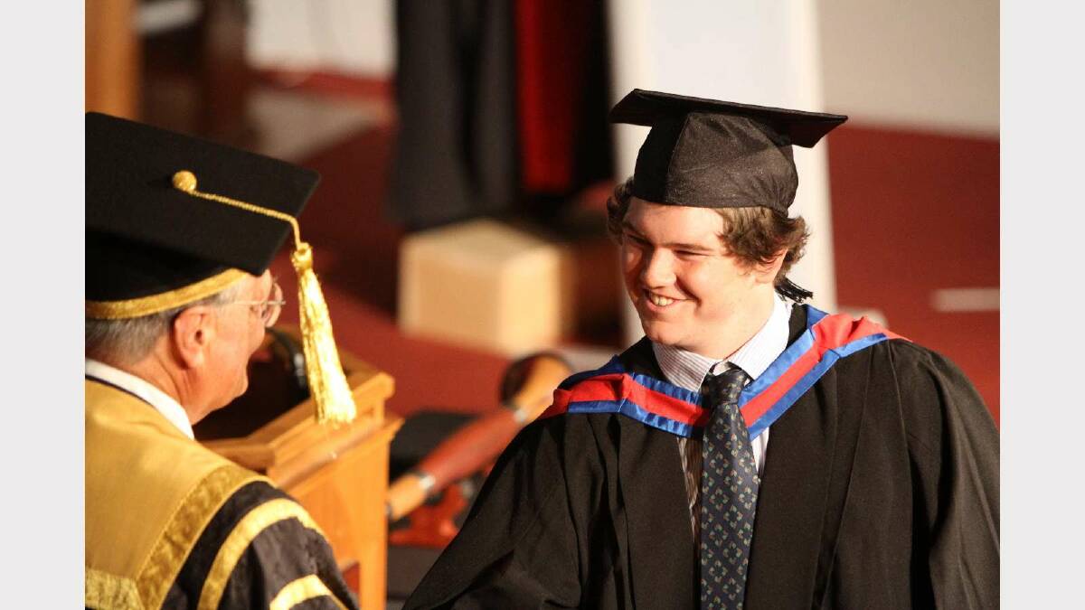 Graduating from Charles Sturt University with a Bachelor of Business Studies is Thomas Rookyard. Picture: Daisy Huntly