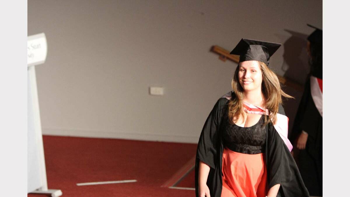 Graduating from Charles Sturt University with a Bachelor of Arts (Acting for Screen and Stage) is Nicole Bendit. Picture: Daisy Huntly