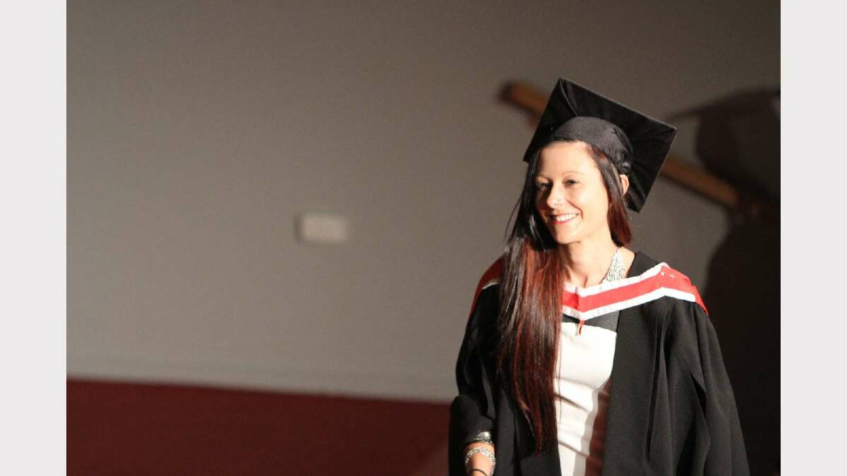 Graduating from Charles Sturt University with a Bachelor of Social Work is Corinne May. Picture: Daisy Huntly