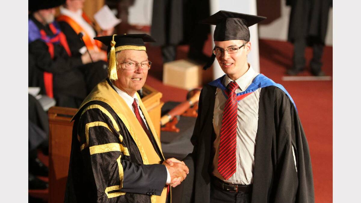 Graduating from Charles Sturt University with a Bachelor of Information Technology is Mark Bolst. Picture: Daisy Huntly