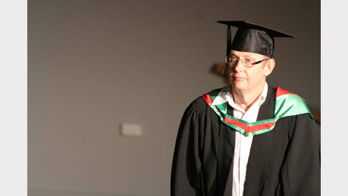 Graduating from Charles Sturt University with a Bachelor of Vocational Education and Training is Robert Tiesman. Picture: Daisy Huntly