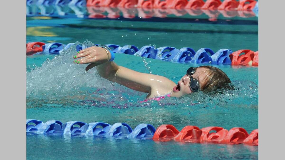 Wagga Public School swimming carnival ... Mia Wright, 10. Picture: Micheal Frogley