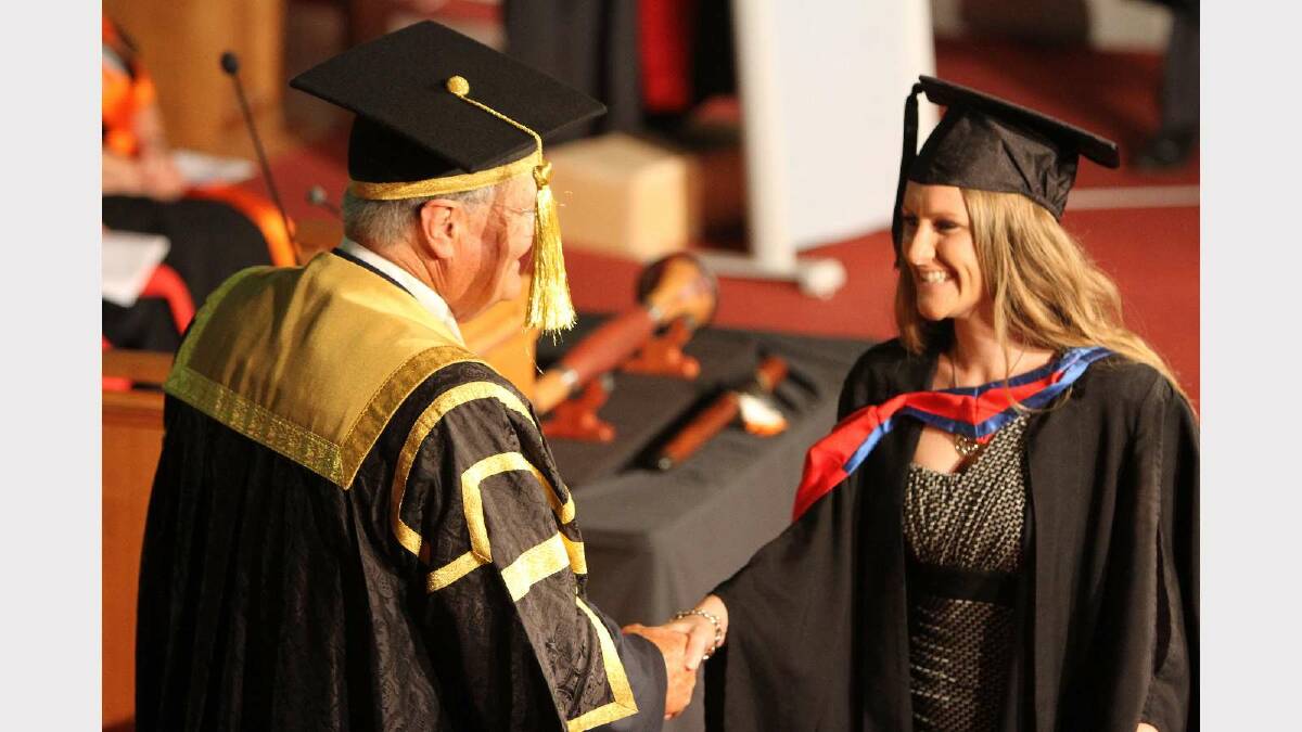 Graduating from Charles Sturt University with a Bachelor of Business (Accounting) with distinction is Stephanie Moon. Picture: Daisy Huntly