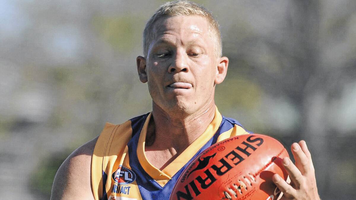 BIG IN: Former Narrandera onballer Tim Mathieson has signed on to play with TRYC next season.