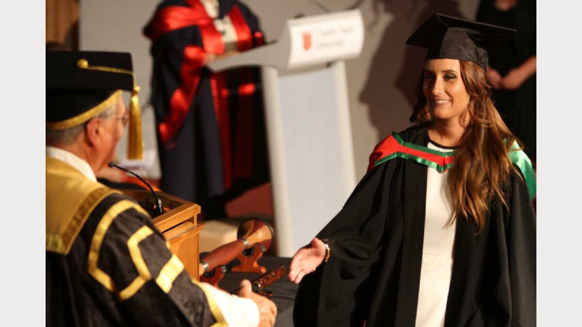 Graduating from Charles Sturt University with a Bachelor of Education (Primary) is Teegan Marangoni. Picture: Daisy Huntly