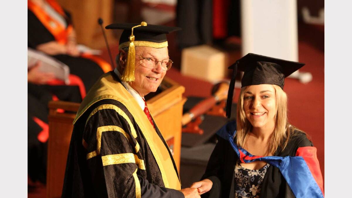 Graduating from Charles Sturt University with a Bachelor of Business (Accounting) is Carissa Lucas. Picture: Daisy Huntly