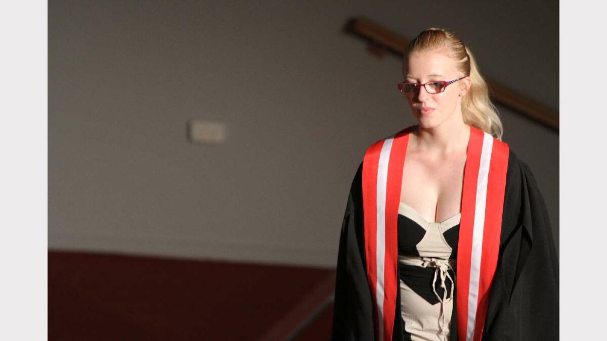 Graduating from Charles Sturt University with an Associate Degree in Design for Theatre and Television is Jessica Rowland . Picture: Daisy Huntly