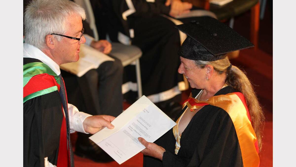 Graduating from Charles Sturt University with a Bachelor of Medical Science (Pathology) is Marion Billings. Picture: Daisy Huntly