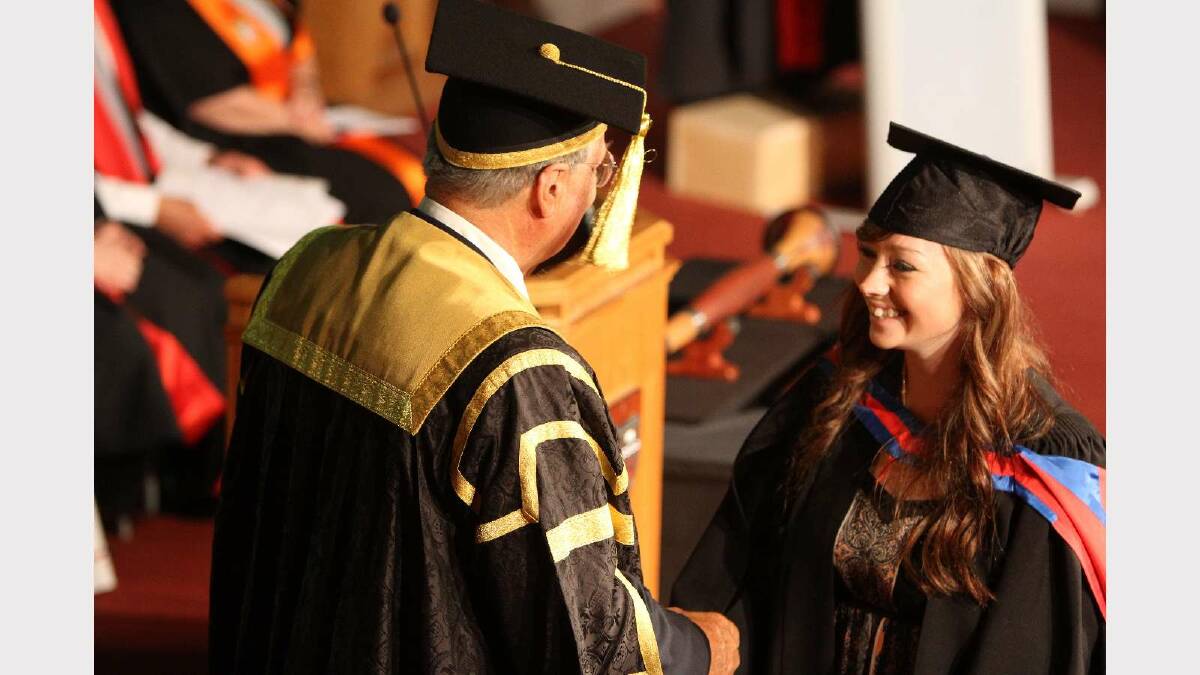 Graduating from Charles Sturt University with a Bachelor of Business Studies is Emily Smith. Picture: Daisy Huntly