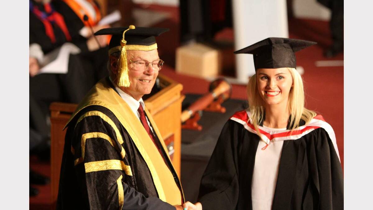 Graduating from Charles Sturt University with a Bachelor of Arts (Graphic Design) is Lauren Whiteway. Picture: Daisy Huntly