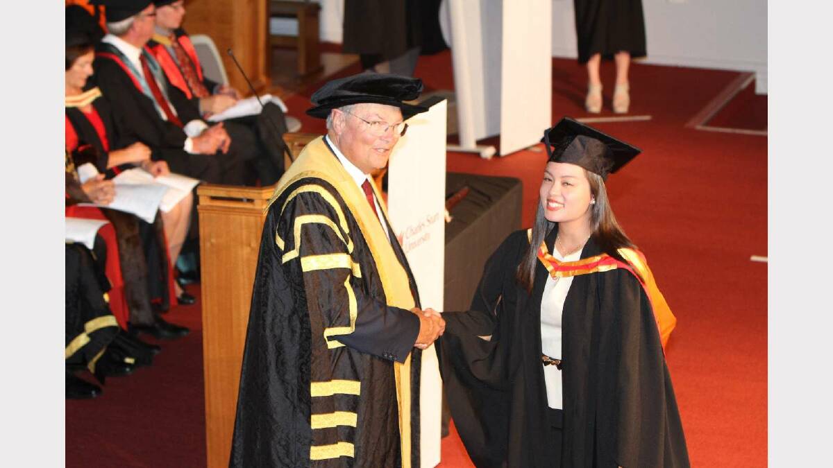 Graduating from Charles Sturt University with a Bachelor of Medical Science (Pathology) is Valerie Kong. Picture: Daisy Huntly