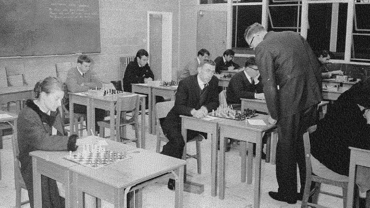 The Chess Club meets in 1965. Picture: Regional Archives