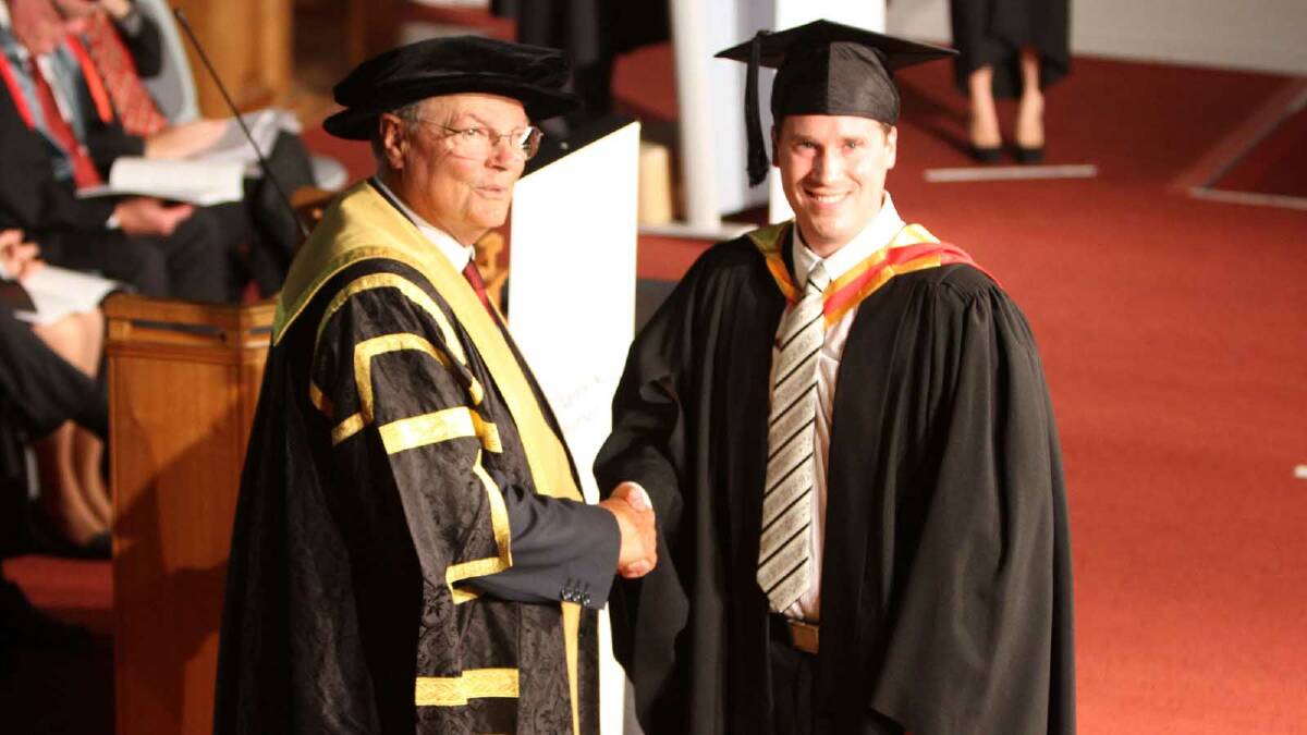 Graduating from Charles Sturt University with a Bachelor of Pharmacy is Benjamin Lauer. Picture: Daisy Huntly