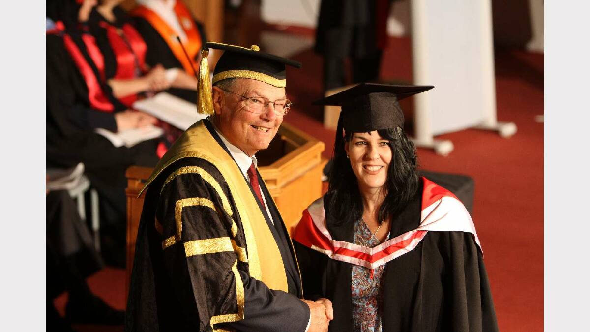 Graduating from Charles Sturt University with a Bachelor of Social Work is Kerryann Henry. Picture: Daisy Huntly