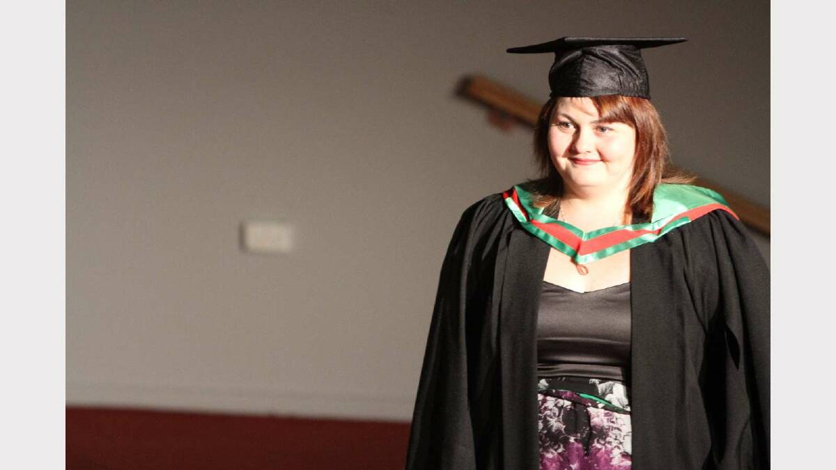 Graduating from Charles Sturt University with a Bachelor of Applied Science (Library and Information Management) is Catherine Thomas. Picture: Daisy Huntly