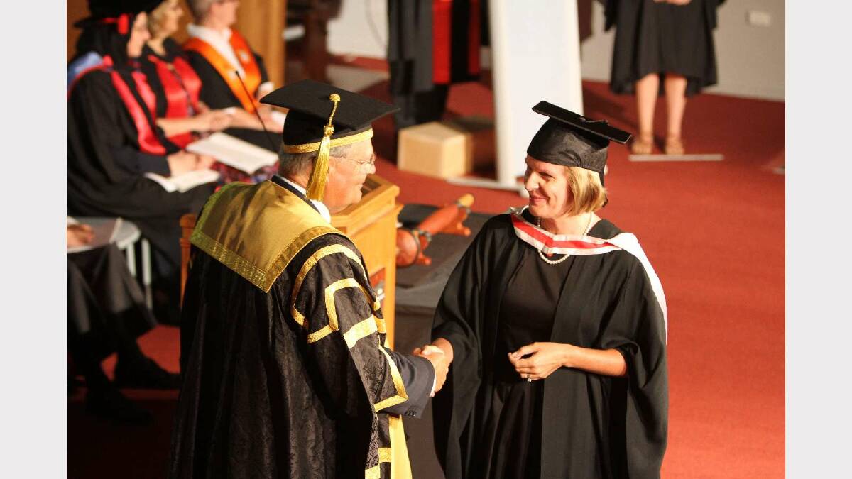 Graduating from Charles Sturt University with a Bachelor of Social Work is Beth Bryan. Picture: Daisy Huntly