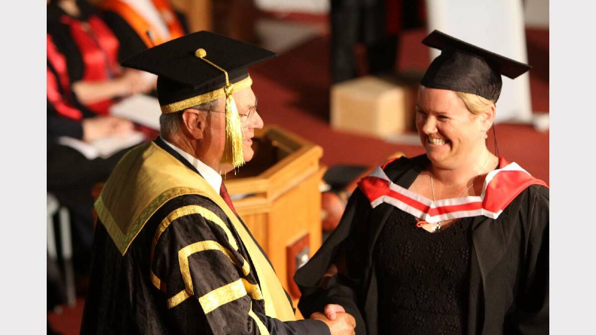 Graduating from Charles Sturt University with a Bachelor of Social Work is Sally Robson. Picture: Daisy Huntly