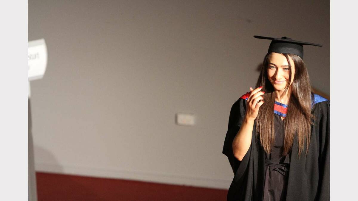 Graduating from Charles Sturt University with a Bachelor of Business Studies with distinction is Irit Stiner. Picture: Daisy Huntly