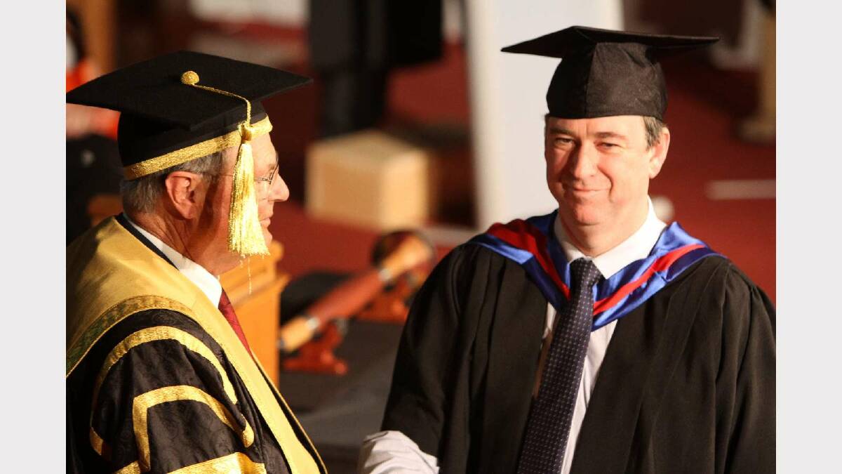 Graduating from Charles Sturt University with a Master of Management (Information Technology) is John McKenzie. Picture: Daisy Huntly