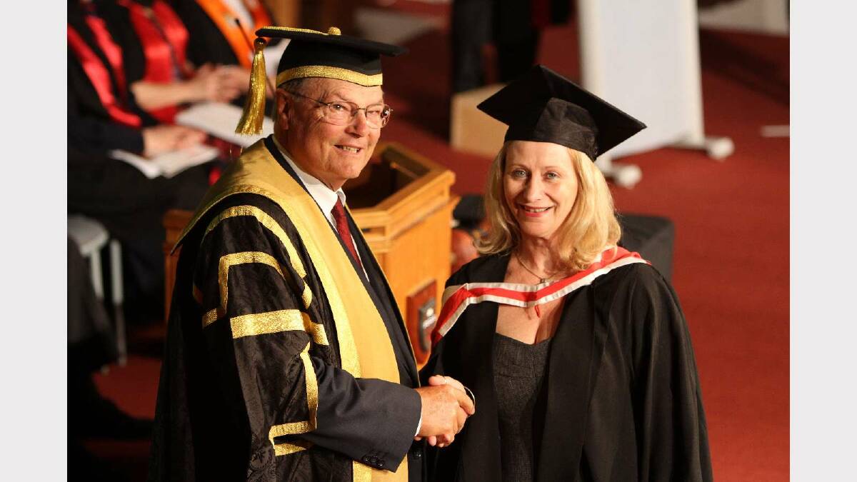 Graduating from Charles Sturt University with a Bachelor of Social Work is Ann Parkes. Picture: Daisy Huntly
