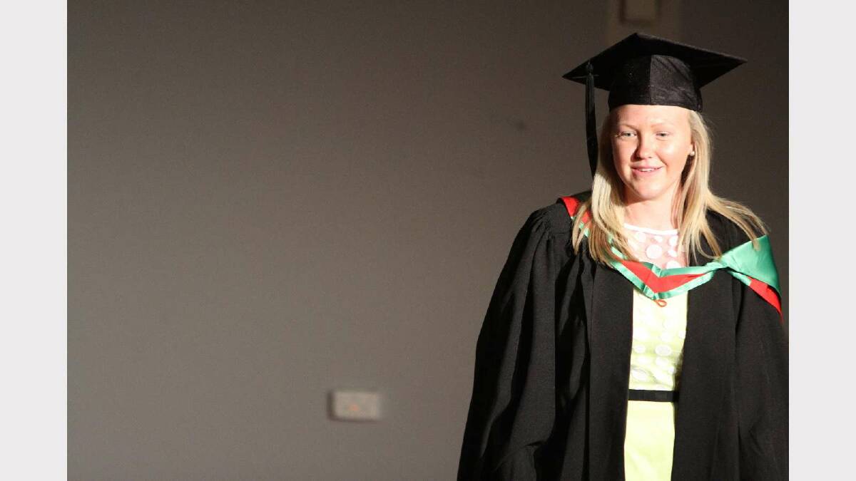 Graduating from Charles Sturt University with a Bachelor of Education (Primary) is Hayley Dwyer. Picture: Daisy Huntly